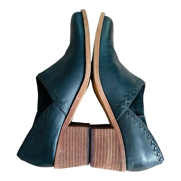 Caslon Julian Leather Bootie Shoe | Size 8 | Almond Toe Western Boho Cowgirl - Picture 9 of 14